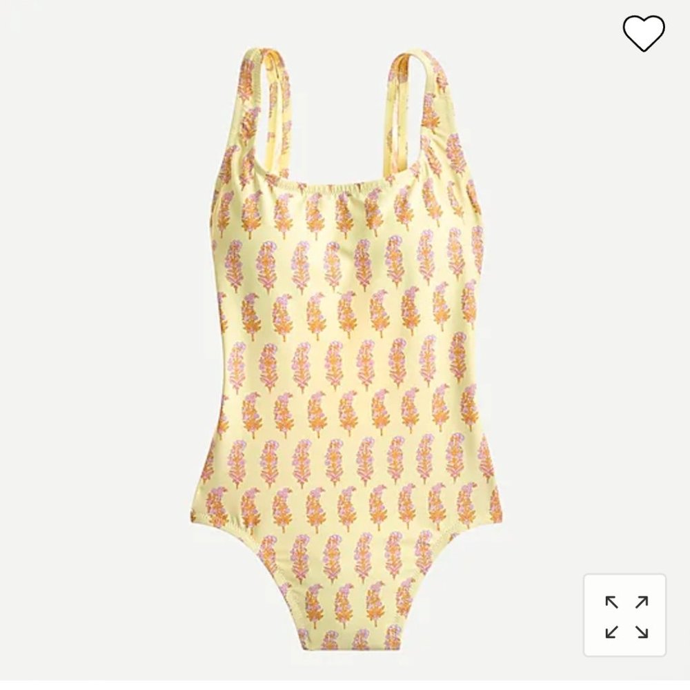 J CREW x SZ Blockprints Yellow One Piece Size 12